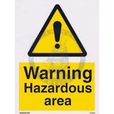Warning Hazardous Area